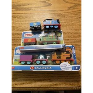 Fisher Price -  Thomas & Friends Motorized Toy Train Talking Nia, Thomas & Percy